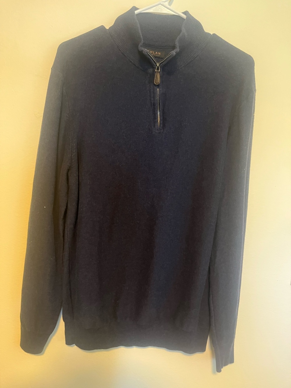 Alfani Men’s Quarter-Zip Sweater in Navy